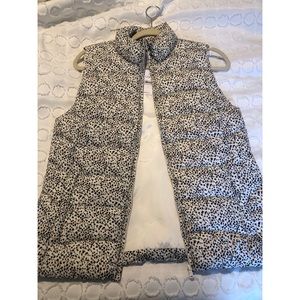 Loft Printed Puffy Vest NWT